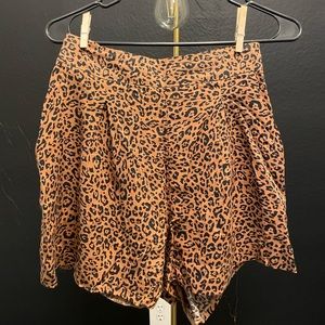 H&M. Cheetah print shorts. Size 4.
